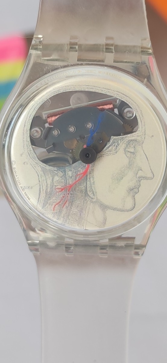 SWATCH SPECIAL ART TICKING BRAIN by Jo Whaley – GK247 - 1997 - NEW 
