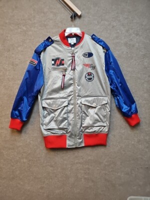 TOMMY HILFIGER x GIGI HADID SATIN ICON BOMBER Women's Jacke Size Large 