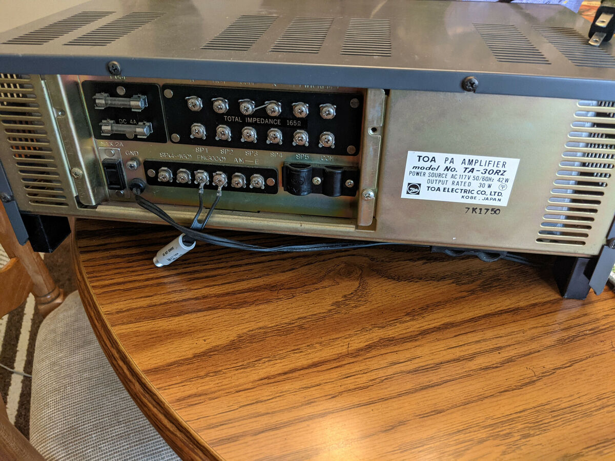 Vintage TOA TA-30RZ Pro PA Amplifier w AM/FM Made in Kobe Vintage TOA TA-30RZ Pro PA Amplifier w AM/FM Made in Kobe