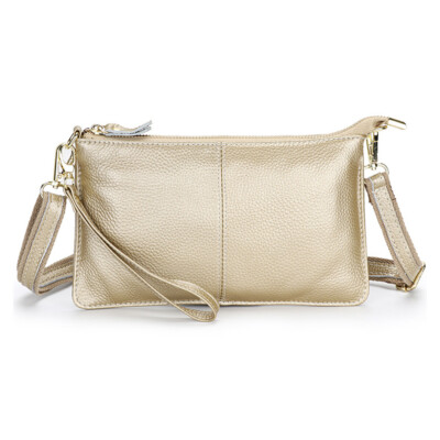 Damen Echtleder Clutch Messenger Handtasche Umhängetasche Schultertasc DE