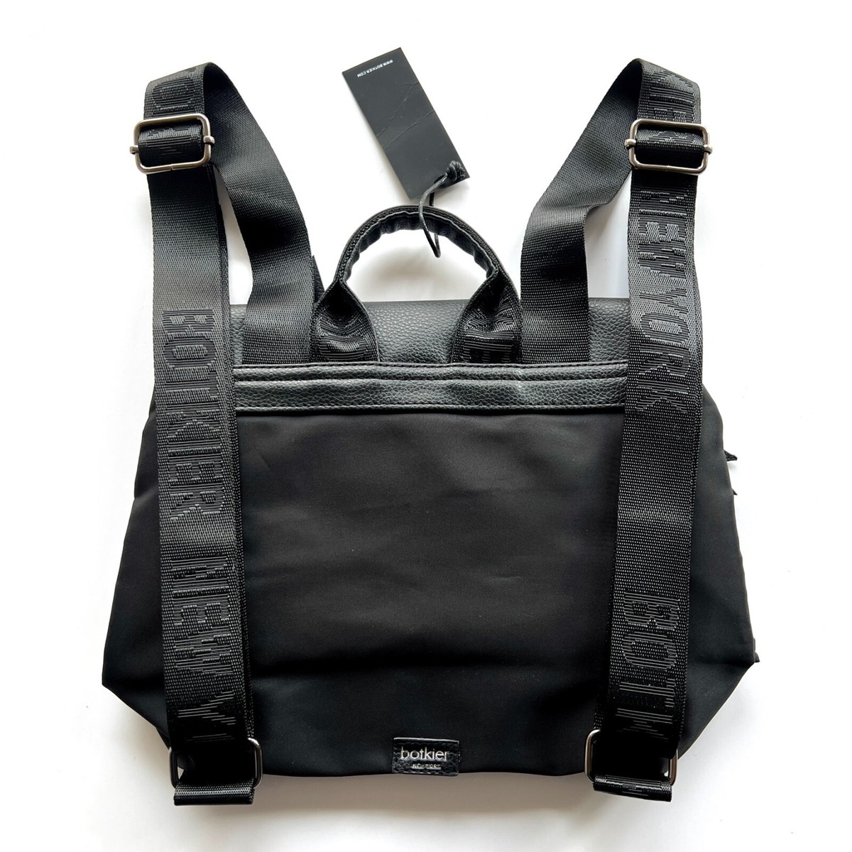 NWT Botkier New York Black Mini Trigger Backpack Nylon Faux  display picture 1