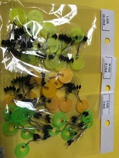 72 Fishing Rubber Float Bobber Stops Pitch Sinker S M L size US #C