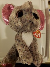 Ty Beanie Boos Specks the Elephant 9"  MWMT March 8 Birthday Retired New