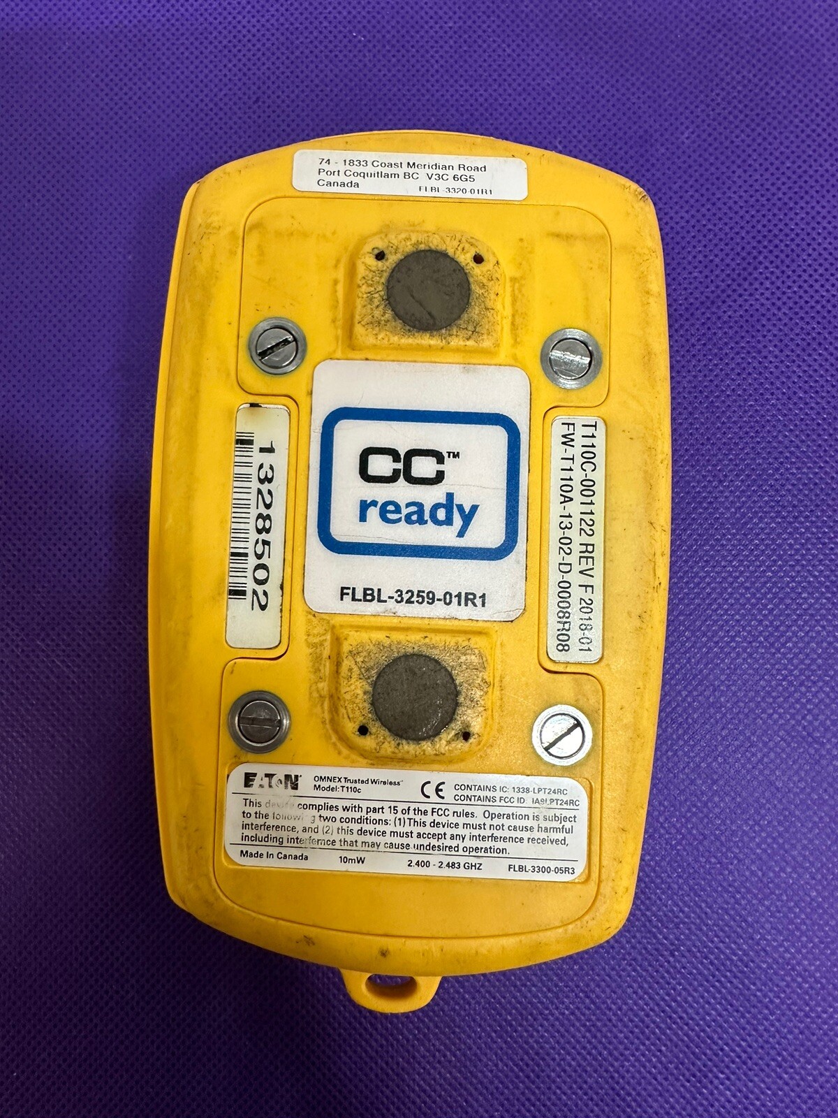 Eaton Omnex T110 Remote Control Transmitter Good Working Condition Free