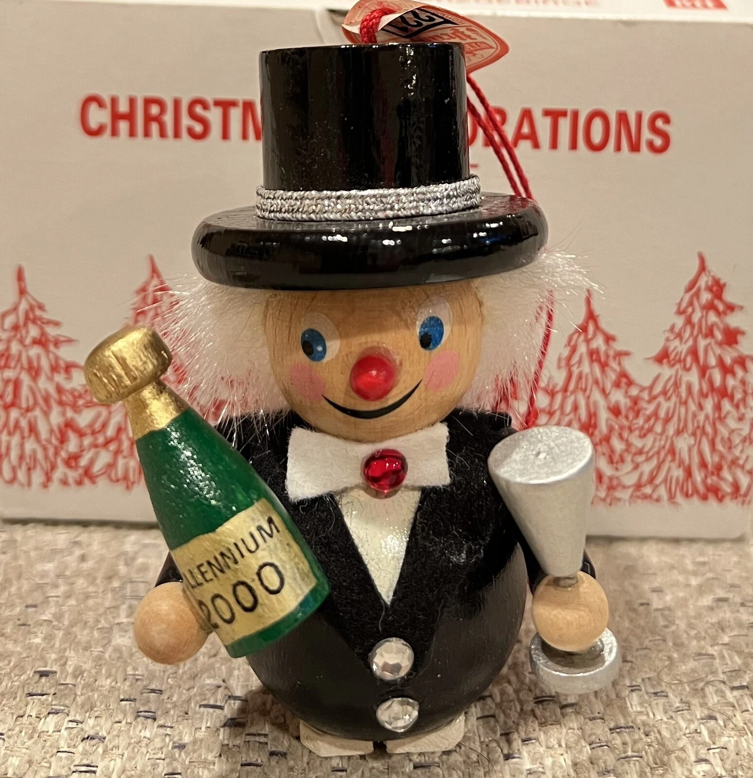 Steinbach Hand Made Parfet Millennium 2000 Wood Nutcracker Collection 3.5” W/Box