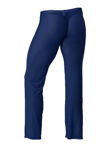 ~Men Mesh See Through Long Pants Solid Color Pajama Bottoms Trouser Nightwear - Picture 48 of 58
