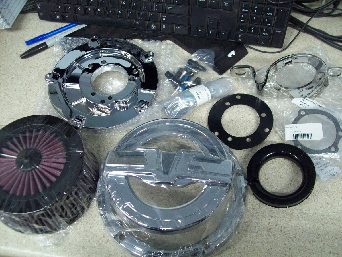 NOS Kuryakyn-BAHN Chrome Air Cleaner Kit 1999-2016 Harley