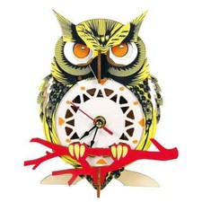 161 Piece Laser-Cut Wooden Owl 3D Puzzle Wall Clock - GREAT GIFT IDEA