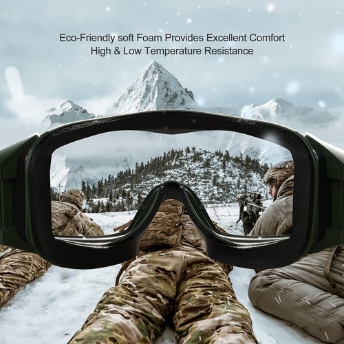 Airsoft Anti fog Goggles Adjustable Military Tactical Glasses with Interchang... - Picture 4 of 8