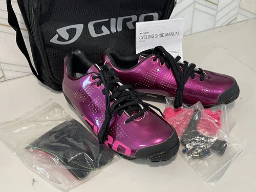 New Giro Empire VR90 Berry Pink Mountain Bike Shoes Womens EU 36 US 5 $300