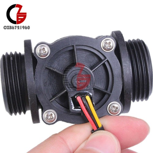 Water Flow Sensor DN25 DC 5-24V/AC 220V 3A G1/2 Fluid Flowmeter Switch Counter - Picture 2 of 21