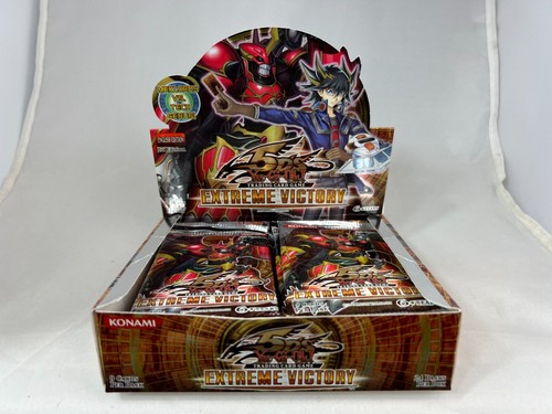 Yugioh 1st Edition Extreme Victory Booster Box Display With 19 Sealed Packs
