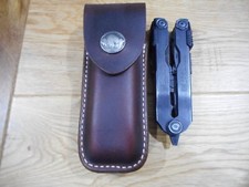 Gerber MP600 or Diesel multi tool leather sheath. Sheath only. Buffalo snap