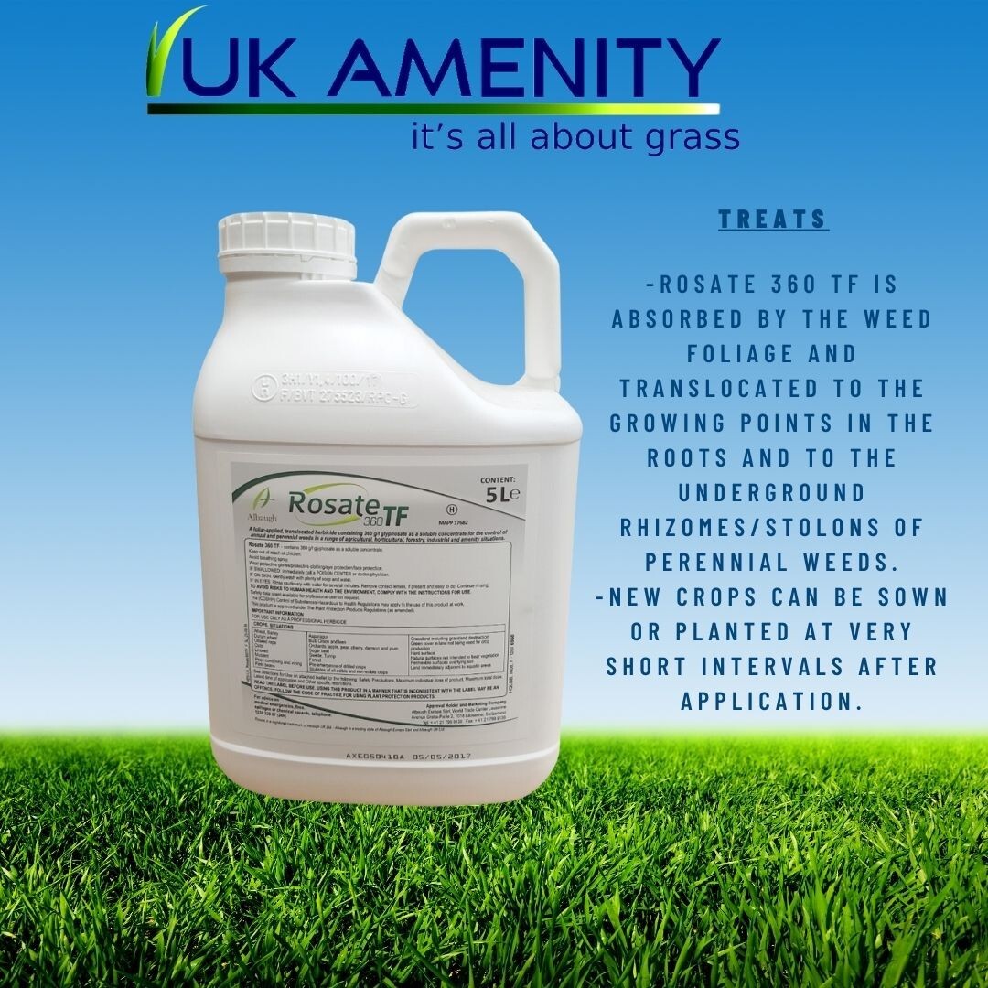 Rosate 360 TF Glyphosate Weedkiller 1 x 5 Litre Strong Professional
