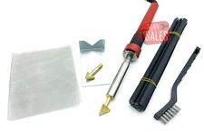 80 Watt Iron PLASTIC WELDING KIT TPO TEO PP Rod Mesh Auto Welder  + 1 EXTRA TIP