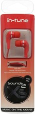 Sounds 2xs Xs20-rd Earbuds With Slim Microphone - Red