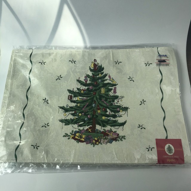 Spode Holiday Christmas Tree Placemats Set of 4 for sale online eBay