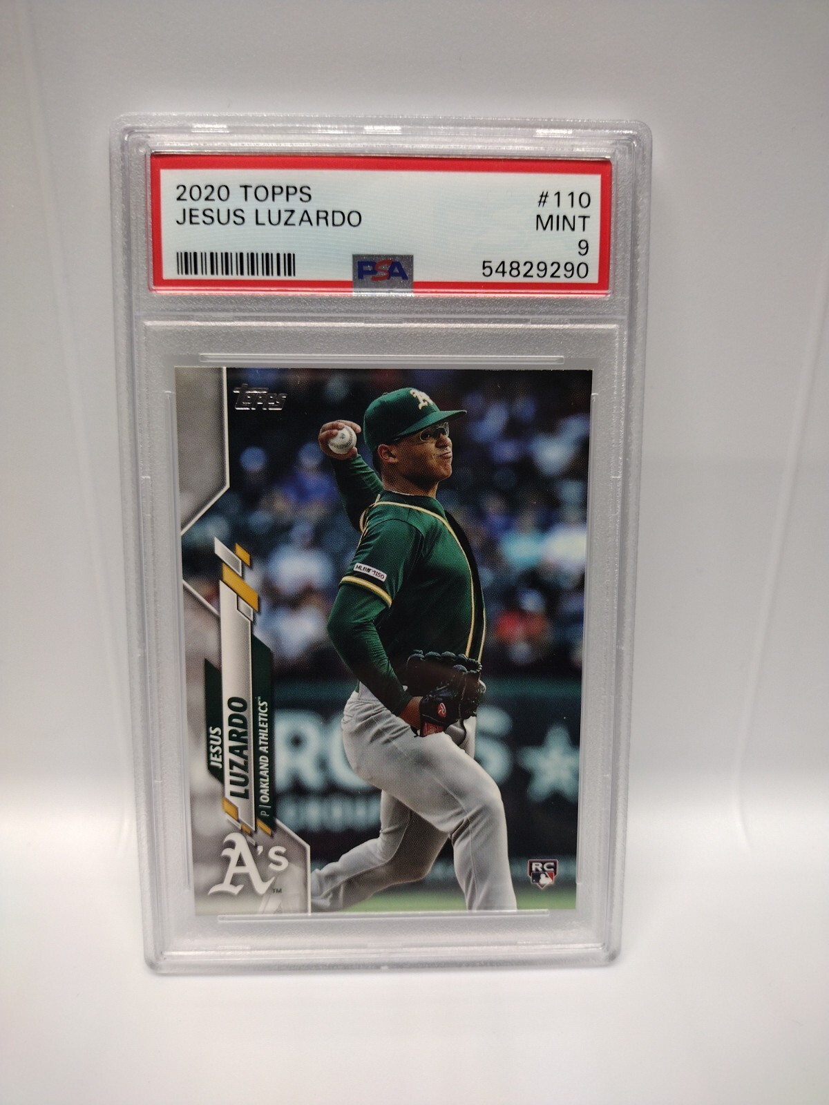 ⚾2020 Topps Jesus Luzardo ROOKIE RC #110 PSA 9 MINT Oakland Athletics Graded