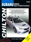 Impreza Subaru Shop Manual Service Repair Book Chilton Wrx Sti 2002-2014 08 05 (For: Subaru)