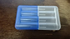 Double AA OR Triple AAA Battery Case Holder For Alkaline Ni-MH Ni-Cd Blue/Clear