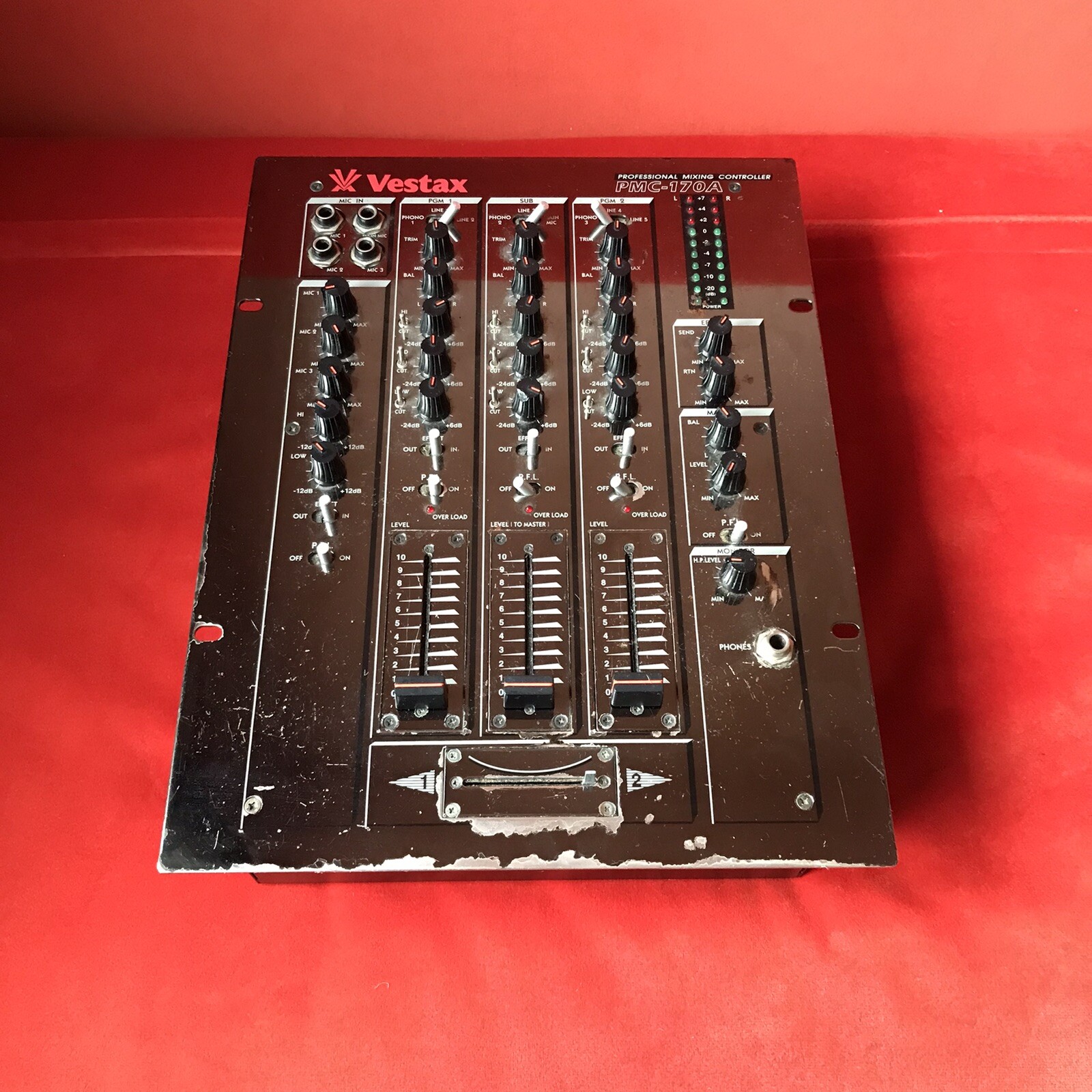 Vestax PMC 170a Analogue DJ Mixer In Silver eBay