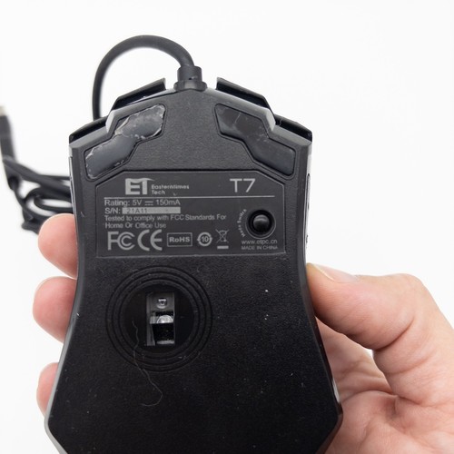 Pictek T7 Wired USB Color Change Gaming Mouse w/ DPI Switch, Black - Picture 4 of 6