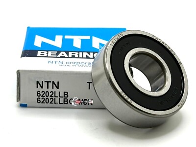 NTN 6202 LLB C3/5K DEEP GROOVE BALL BEARING, RUBBER SEALED 15x35x11mm 6202-2RS