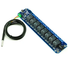 8 Channel USB/Wireless Relay Bluetooth Android Smartphone Control Kit (+DS18B20)