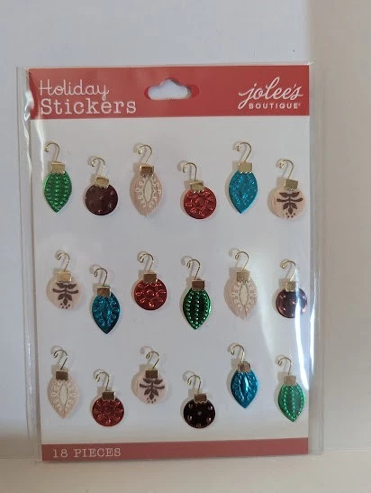 Christmas Card Making Scrapbooking Craft Dimensional Stickers Jolees and More - Image 3 of 4