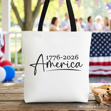 250 Years American Anniversary Tote Bag