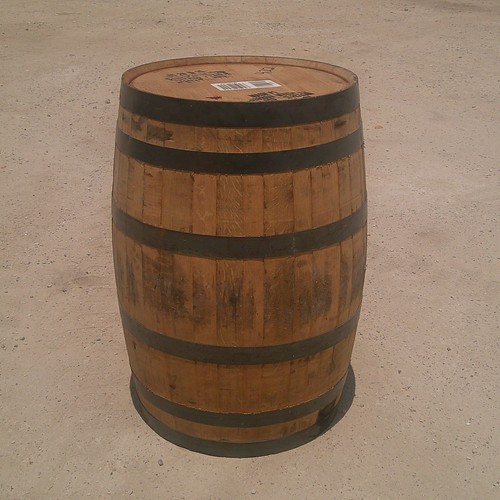 Wooden Whiskey Barrel
