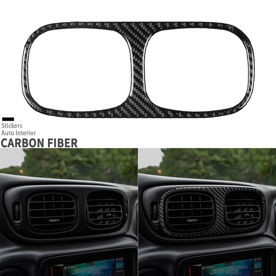 12Pcs Real Carbon Fiber Full Interior Trim Kits For Chevrolet Trailblazer 02-09 - Изображение 3 из 4