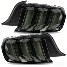 Smoke Led Tail Lights For 2015-2023 Ford Mustang Euro Brake Lamp Tube Sequential