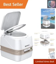 Lightweight Travel Toilet - 3.2 Gallon Capacity & Easy Clean Design