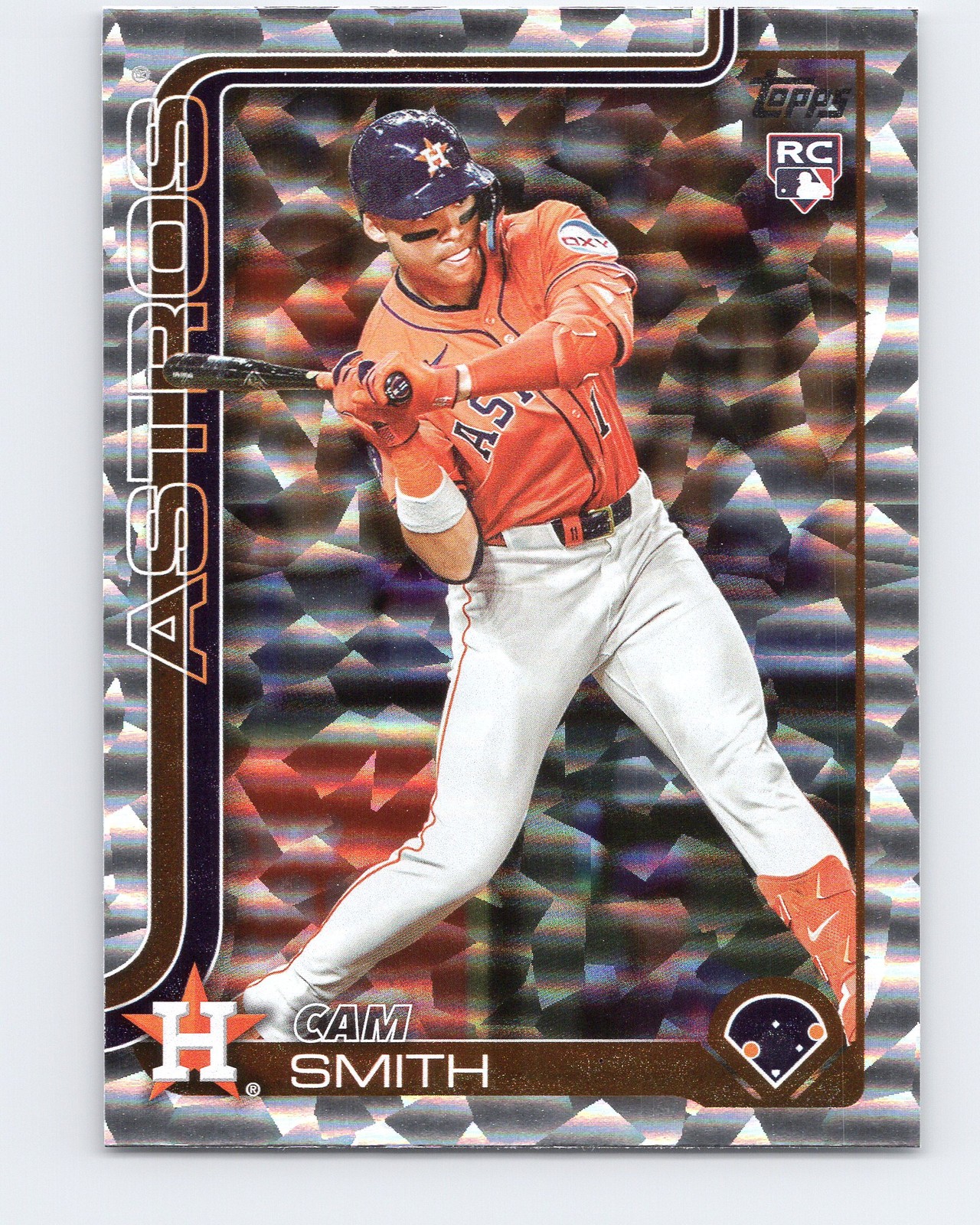 2025 Topps Update #US298 Cam Smith Silver Foilboard Rookie Houston Astros