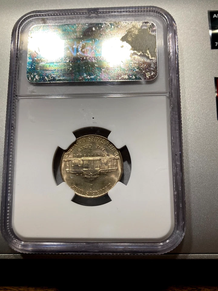 1944-D NGC MS67 5FS JEFFERSON NICKEL FULL STEPS SUPERB GEM MS-6 FULL STEPS!!! - Image 4 of 4