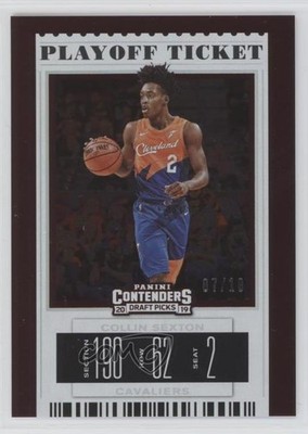 2019 Contenders Draft Picks Variation Playoff Ticket 7/18 Collin Sexton #9 ms9