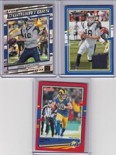 * JARED GOFF + COOPER KUPP * 2020 DONRUSS DOMINATORS RED PRESS PROOF JERSEY 