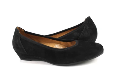 Gabor Gr.38 Uk.5 Komfort Damen Ballerinas Slipper Loafers Schwarz TOP  P 312 - Bild 1 von 4