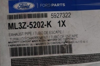 Genuine Ford OE Extension - Exhaust Pipe ML3Z-5202-K for sale Genuine Ford OE Extension - Exhaust Pipe ML3Z-5202-K for sale