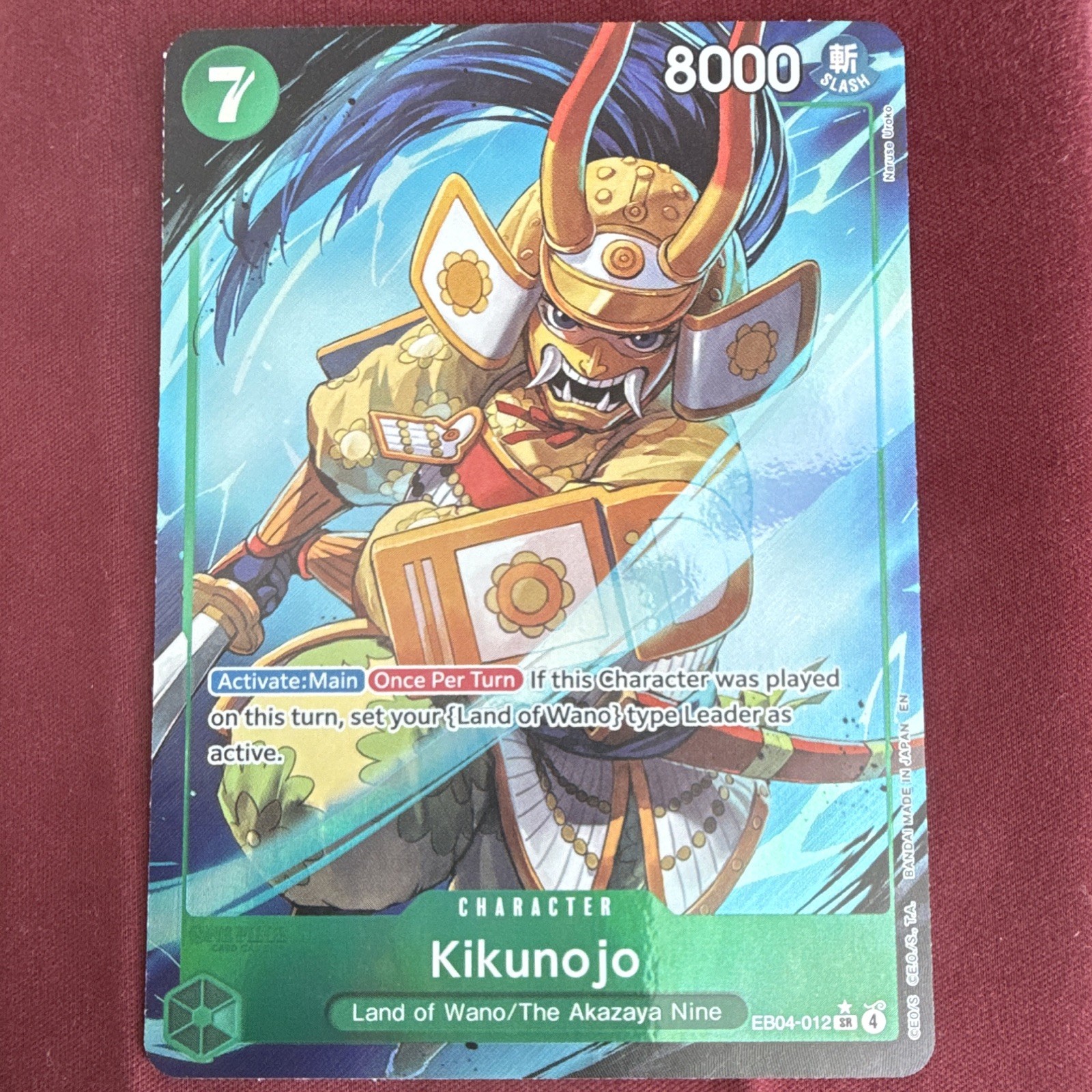 Bandai One Piece Kikunojo EB04-012 The Azure Sea's Seven SR Alt Art Foil