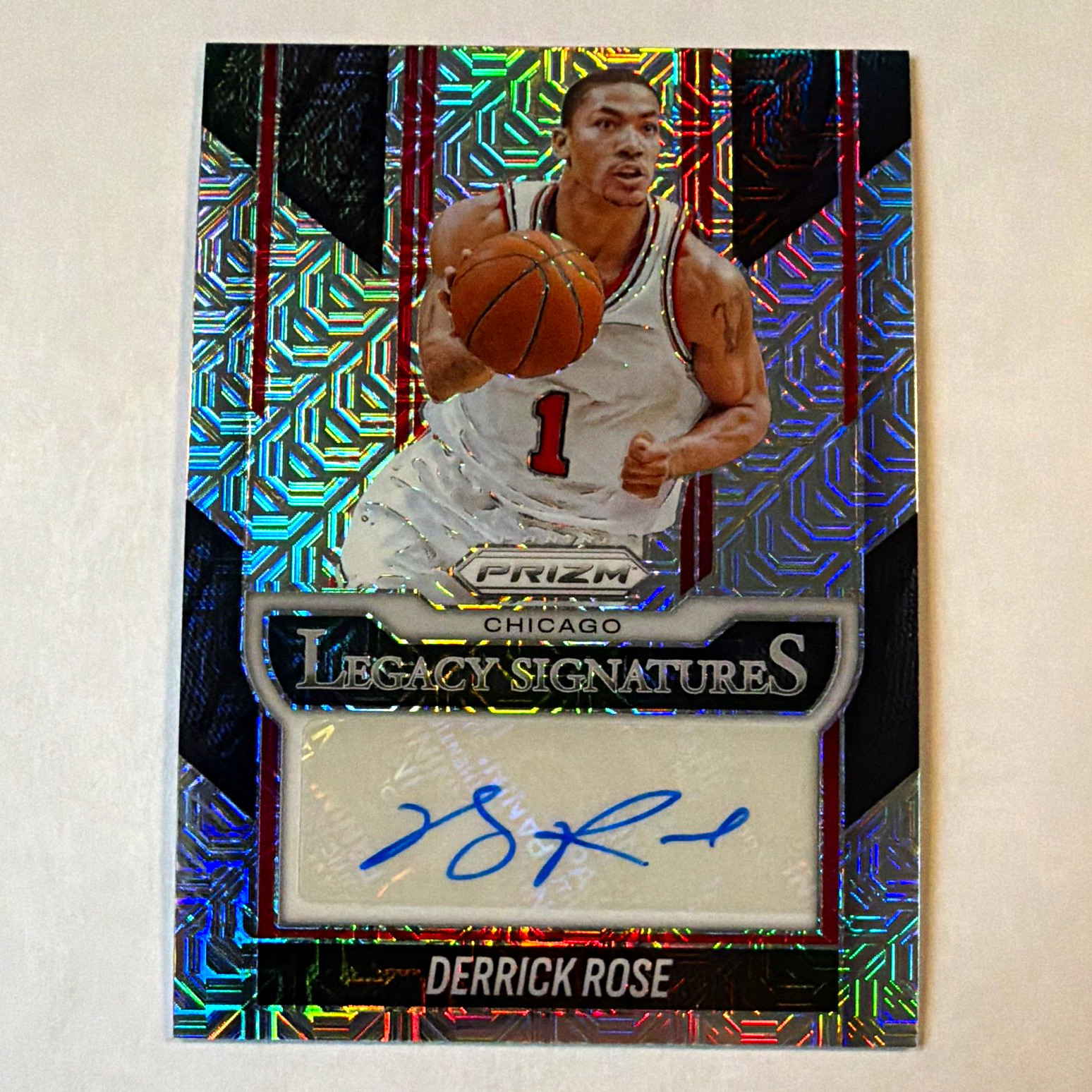 Panini 2025-26 Prizm Legacy Signatures Derrick Rose Bulls #LS-ROS Auto 01/25