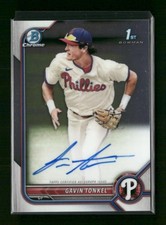 2022 Bowman Chrome #CPA-GTL Gavin Tonkel Prospect Autographs Auto