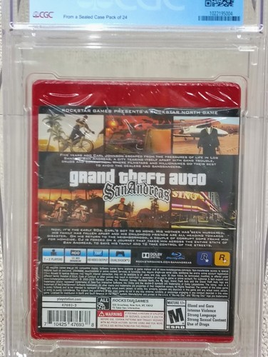 Grand Theft Auto: San Andreas Greatest Hits Sealed PS3 - CGC Graded 9.9 A++ GTA - Picture 6 of 7