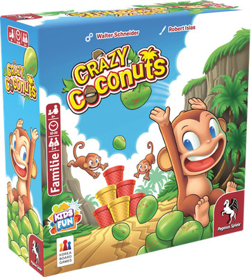 Crazy Coconuts - Familienspiel für 2 bis 4 Spielende ab 6 Jahren - NEU & OVP