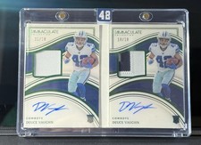2023 Panini Immaculate Deuce Vaughn 1/18 And 18/18 Set