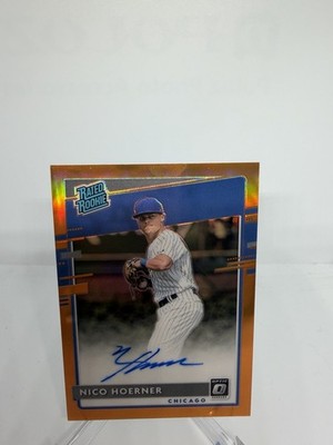 2020 Donruss Optic Nico Hoerner Rated Rookie RC Bronze Auto Cubs    /99