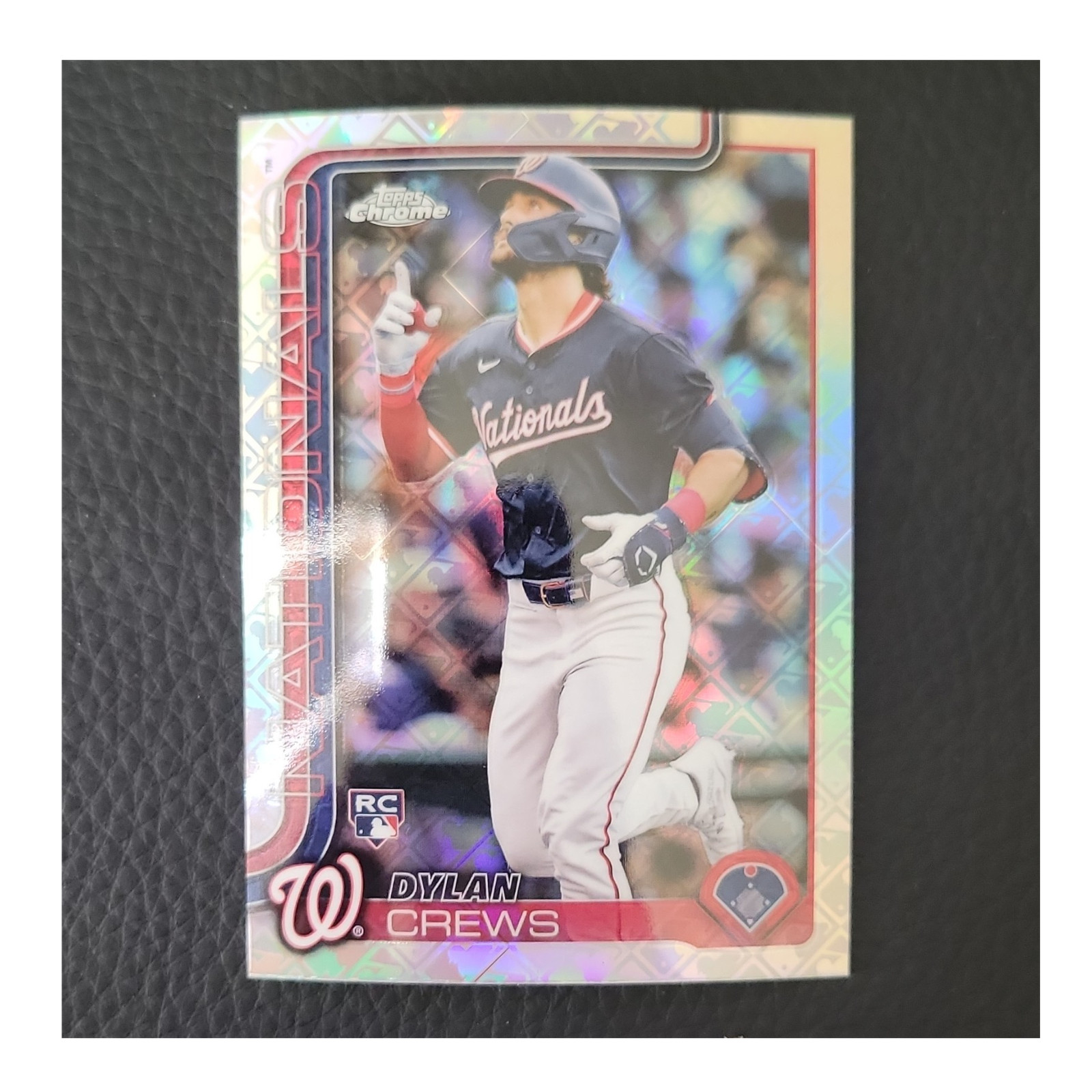 Topps 2025 Chrome Logofractor Dylan Crews #146 Washington Nationals Rookie