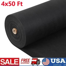 4ft x 50ft 6oz Geotextile PP Non-woven Landscape Fabric 350N Tensile Strength US
