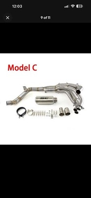 For Kawasaki Z900 2017-2025 Full Exhaust System Header Link Pipe Muffler Slip On